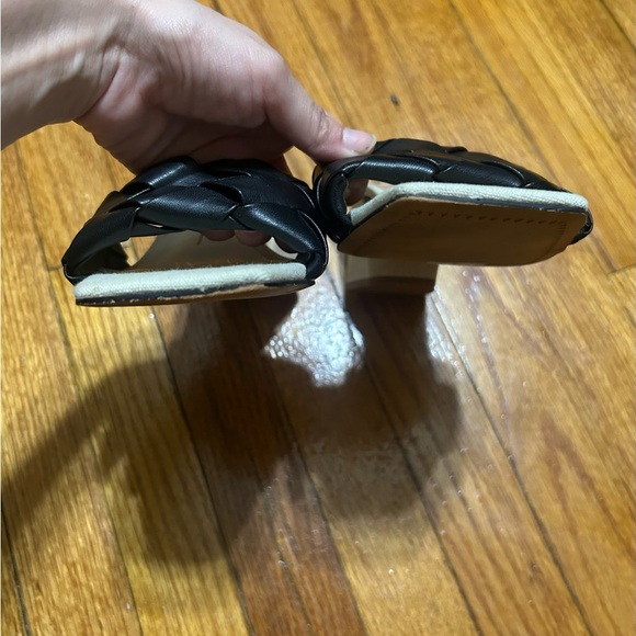 Dolce Vita Moly Black Stella Slip On Squared Open Toe Block Heeled Sandals 7.5 - Picture 4 of 9